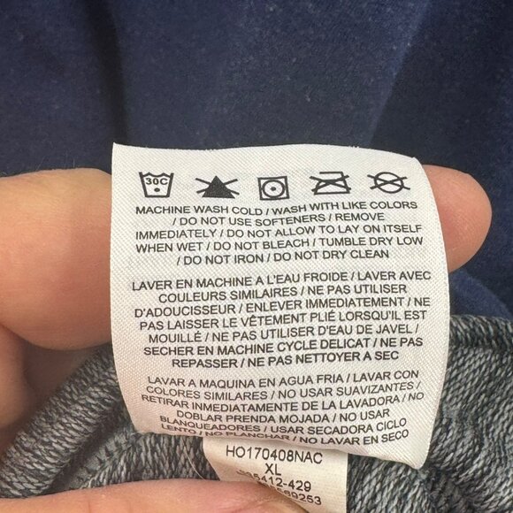 Nike Dri-Fit Navy Half-Zip Pullover Mens XL Lightweight Athletic Sweatshirt - Picture 4 of 6